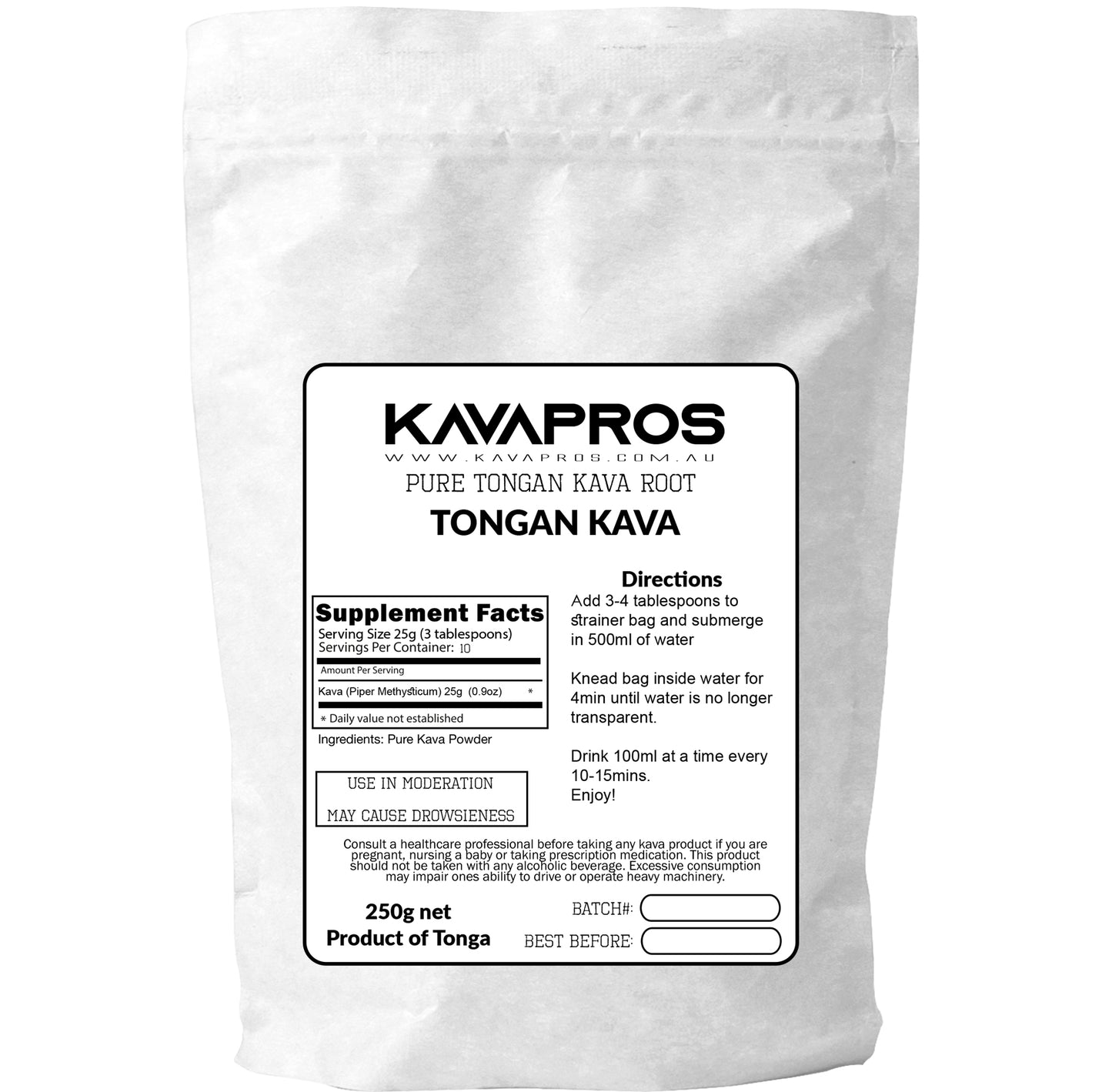 KAVA PROS TONGAN KAVA 500g - Kava Pros